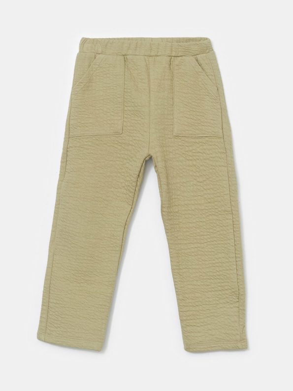 LCW Baby Green Elastic Waist Boys Pants