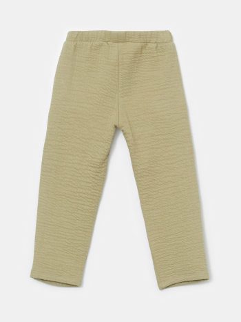 LCW Baby Green Elastic Waist Boys Pants