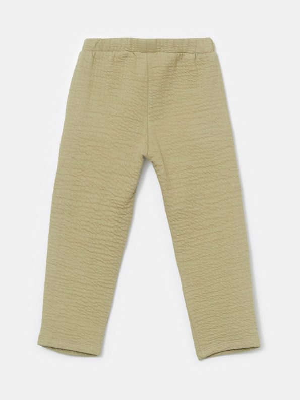 LCW Baby Green Elastic Waist Boys Pants