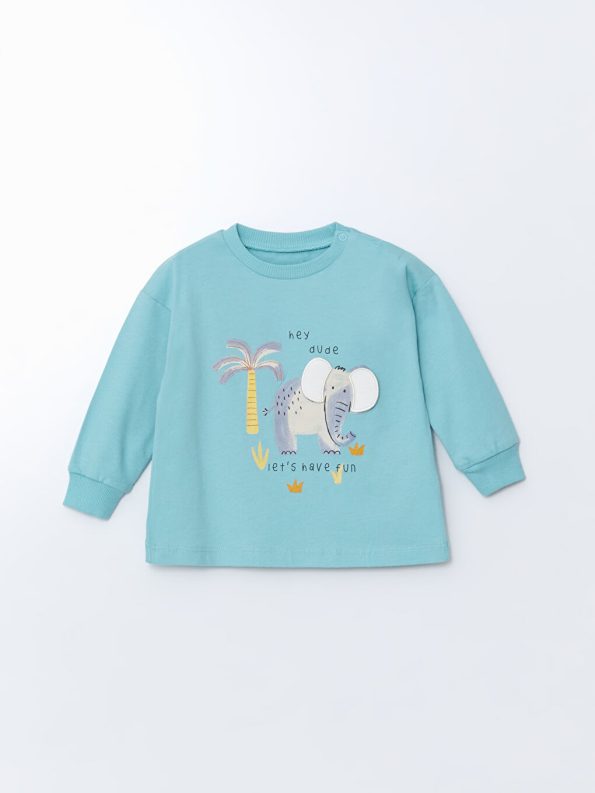Boys' Printed Crew Neck T-Shirt Set
