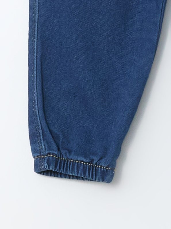 LCW Baby Blue Elastic Waist Basic Boys' Jeans