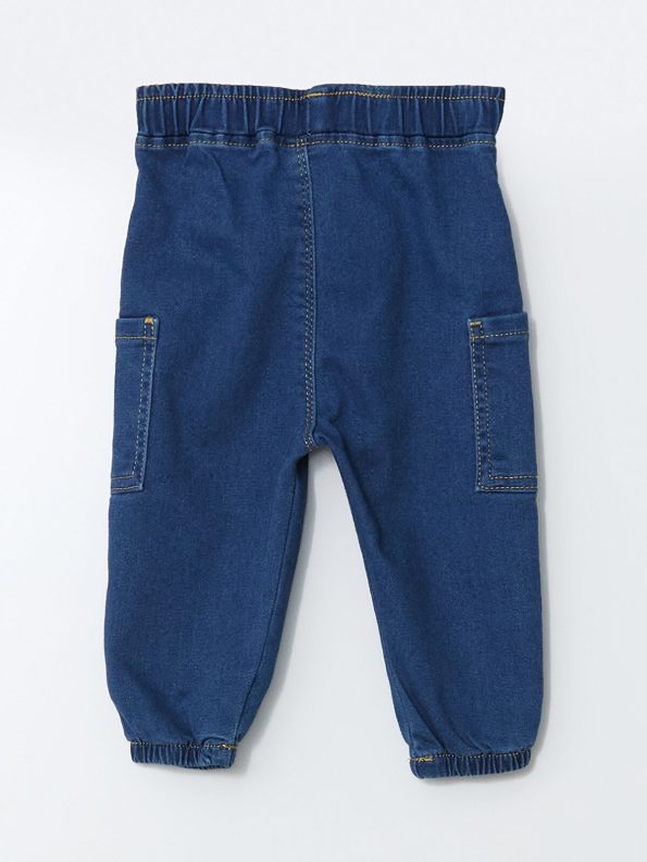 LCW Baby Blue Elastic Waist Basic Boys' Jeans