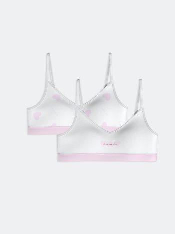 Printed Girl's Crop Top Set