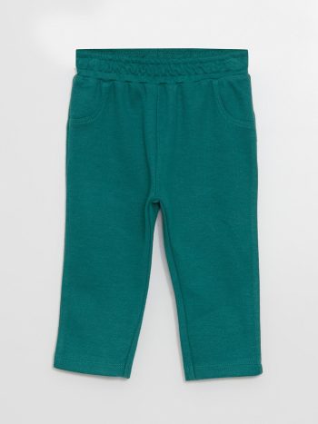 LCW Baby Green Elastic Waist Baby Boy Pants
