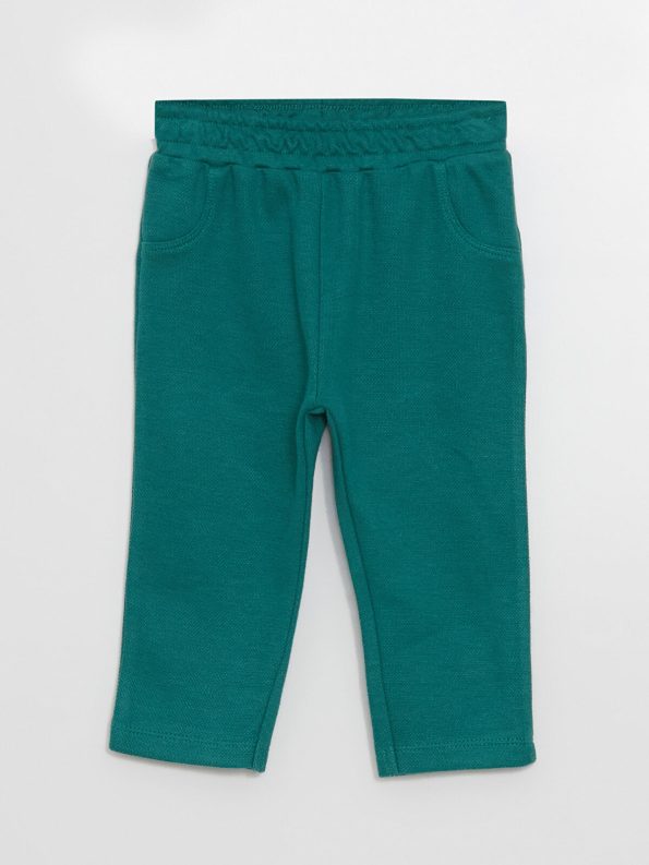 LCW Baby Green Elastic Waist Baby Boy Pants