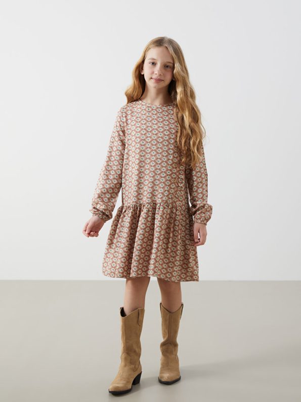 Girls' Bicycle Neck Dress