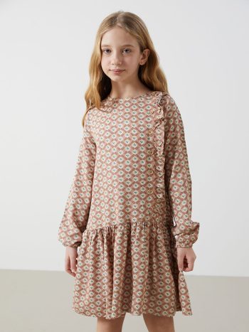 Girls' Bicycle Neck Dress