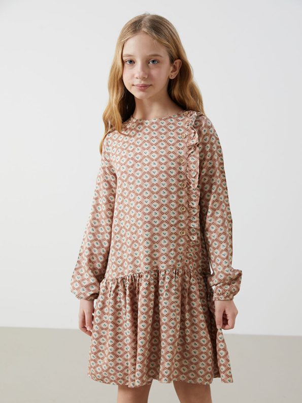 Girls' Bicycle Neck Dress