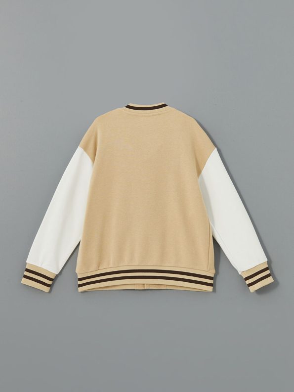 Boys' Fleece Pullover with Stand-Up Collar