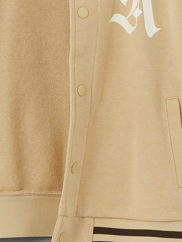 Boys' Fleece Pullover with Stand-Up Collar