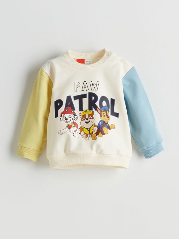 Boys' Long Sleeve Printed Crew Neck Sweatshirt