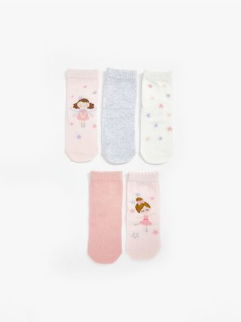 Basic Baby Girl Bootie Socks - Pack of 10