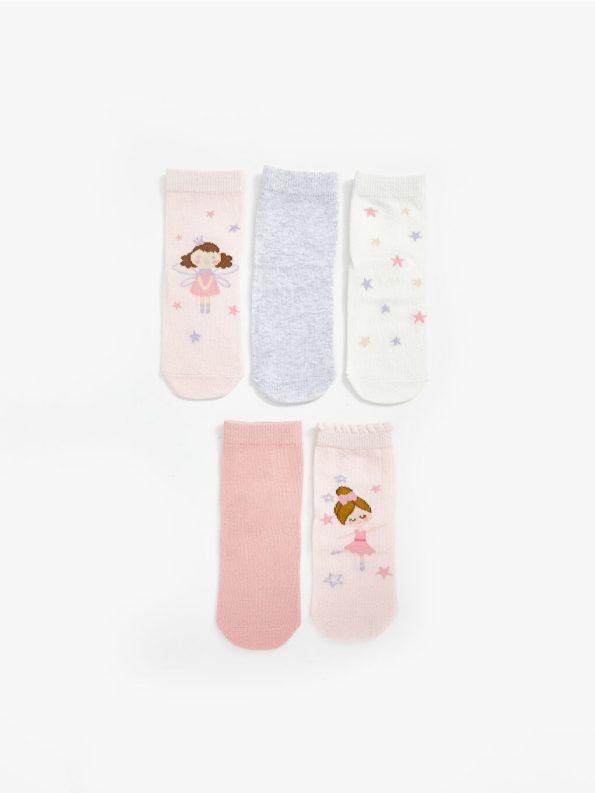 Basic Baby Girl Bootie Socks - Pack of 10