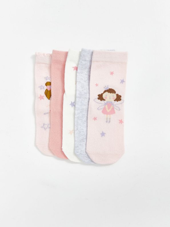 Basic Baby Girl Bootie Socks - Pack of 10