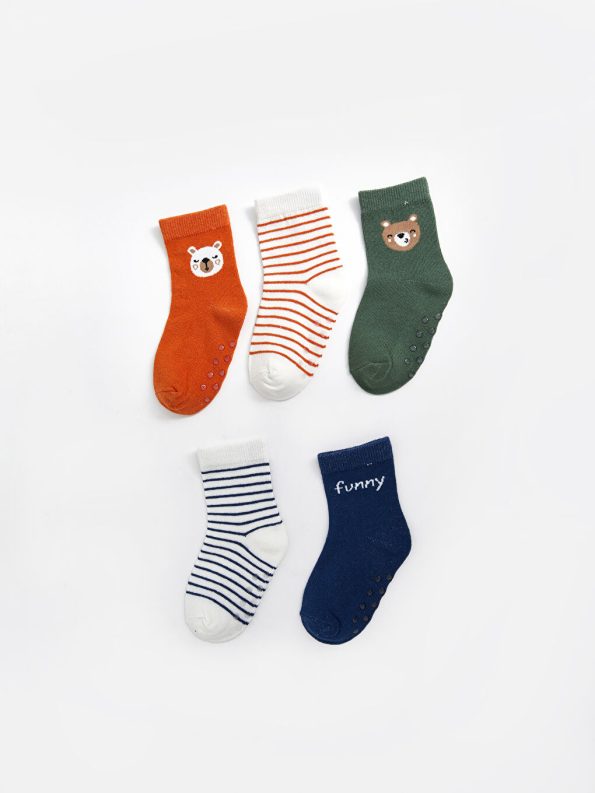 Printed Baby Boys' Sock Set of 5