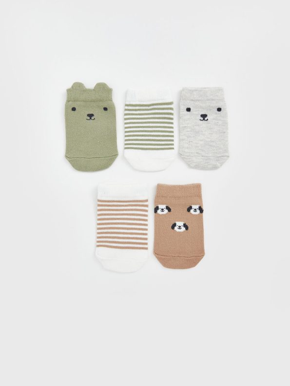 Printed Baby Boy Socks Set of 5