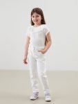 Thick Basic Girls' Jogger Pants with Elastic Waist