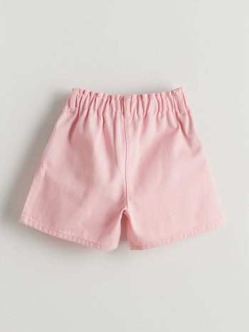 LCW Kids Pink Elastic Waist Basic Girls' Shorts