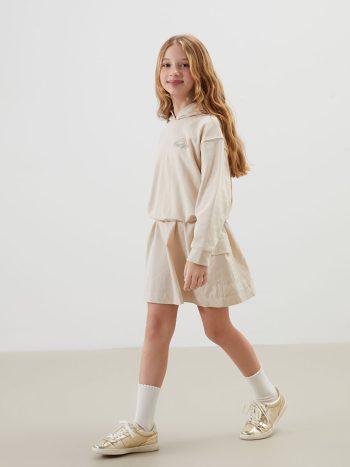 Girls' Elastic Waist Flared Leggings