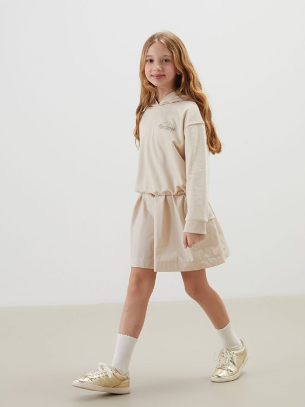 Girls' Elastic Waist Flared Leggings
