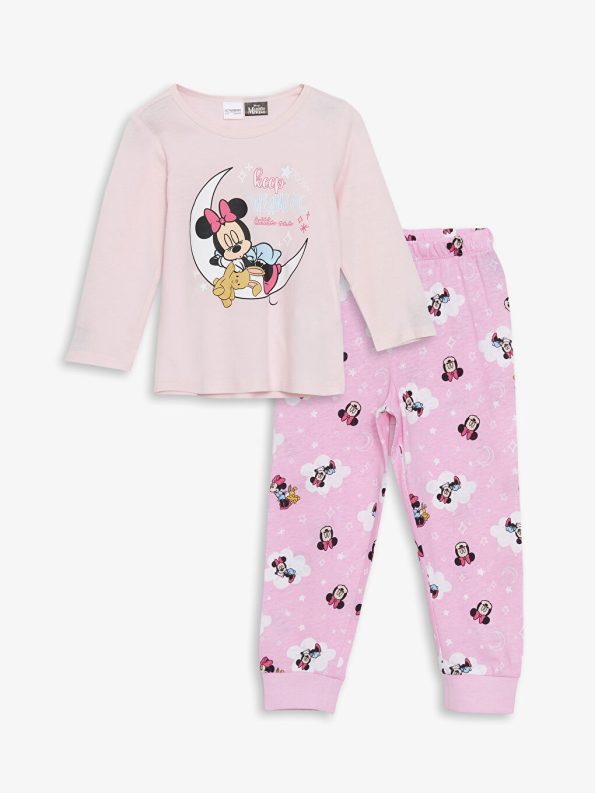 Bicycle Neck Long Sleeve Baby Girl Blouse and Leggings Set