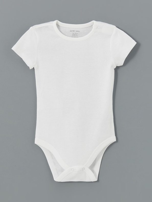 LCW Baby Ecru Organic Cotton Boys' Bodysuit Set