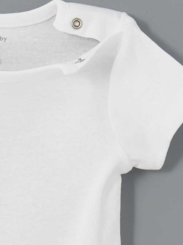 LCW Baby Ecru Organic Cotton Boys' Bodysuit Set