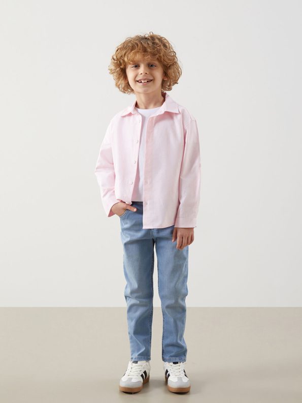 LCW Kids Indigo Elastic Waist Basic Boys' Jean Pants