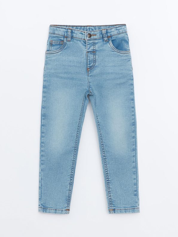 LCW Kids Indigo Elastic Waist Basic Boys' Jean Pants