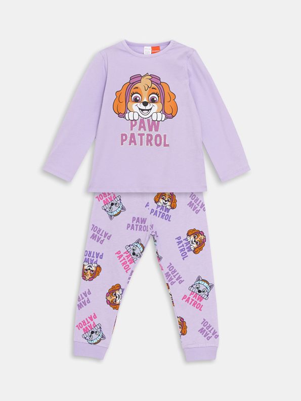 LCW Baby Lilac Paw Patrol Print Girls Pajama Set