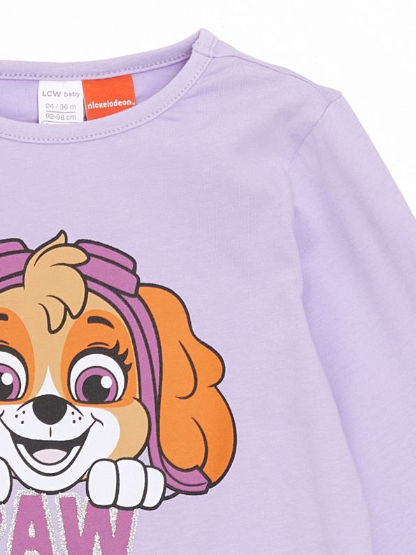 LCW Baby Lilac Paw Patrol Print Girls Pajama Set