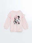 Girls' Long Sleeve Printed Crew Neck T-Shirt