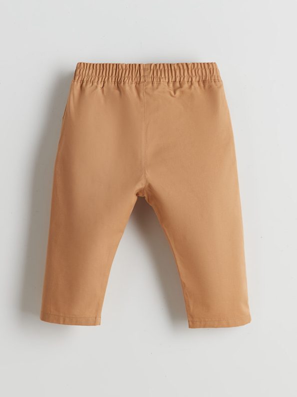 LCW Baby Beige Elastic Waist Basic Baby Pants