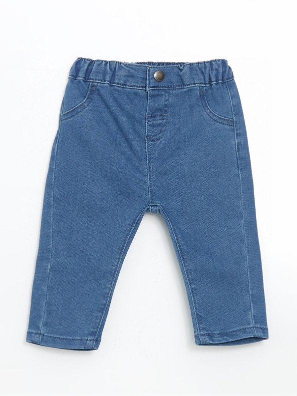 LCW Baby Blue Collar Shirt and Pants Set for Boys