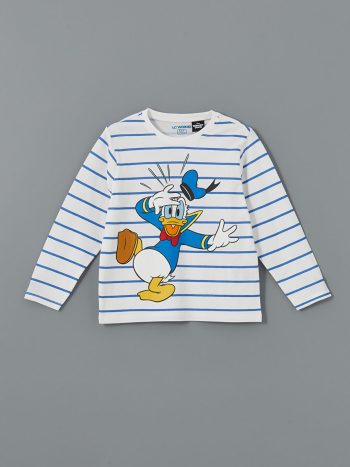 Boys' Printed Crew Neck Sweatshirt and Sweatpants Set