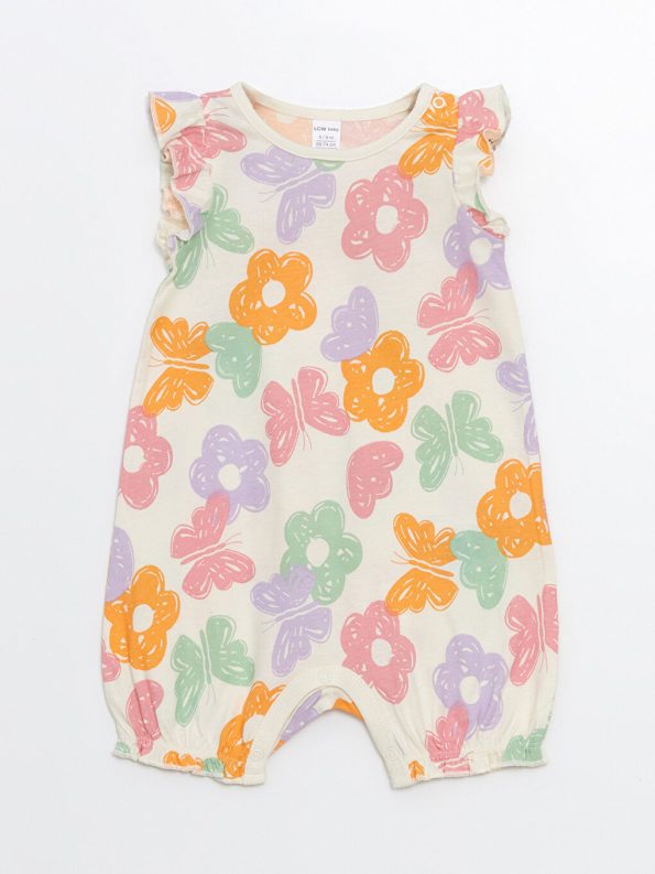 Floral Peter Pan Collar Dress for Baby Girls