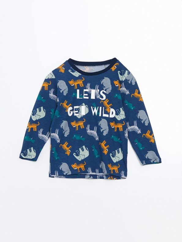 Boys' Printed Crew Neck T-Shirt