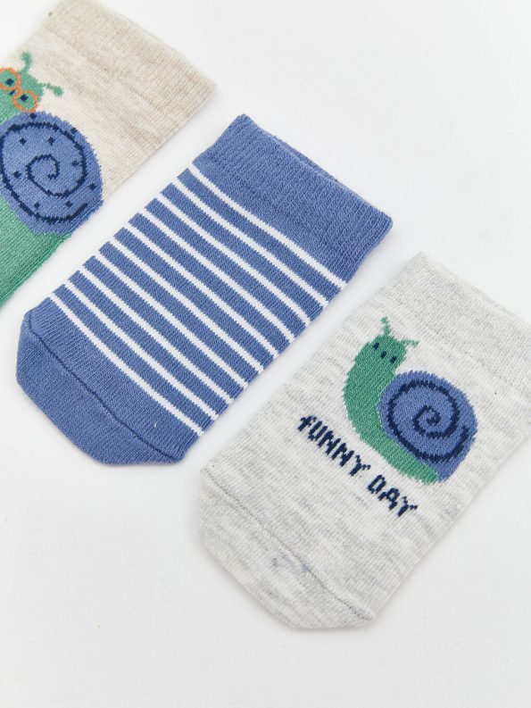 Printed Boys' Baby Sock Set of 5