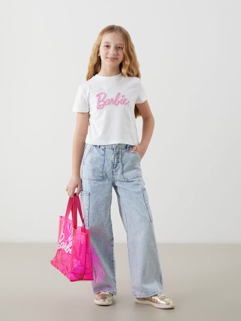 Girls' Thick Sweatpants with Elastic Waistband