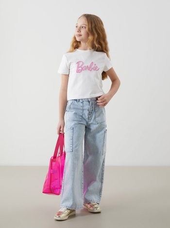 Girls' Thick Sweatpants with Elastic Waistband