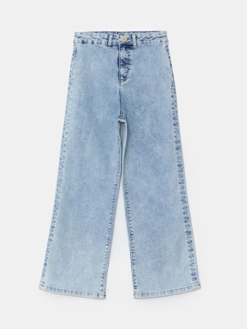 LCW Kids Adjustable Waist Blue Denim Jeans for Girls