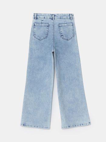 LCW Kids Adjustable Waist Blue Denim Jeans for Girls
