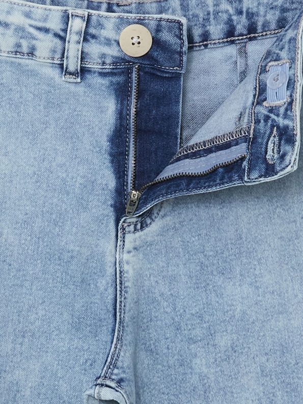 LCW Kids Adjustable Waist Blue Denim Jeans for Girls