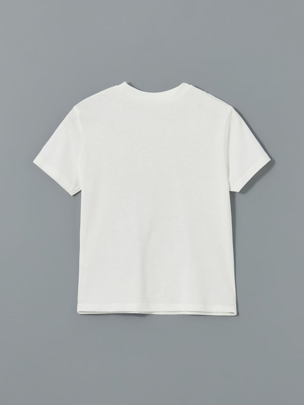 LCW Kids Cream Crew Neck Printed Boys T-Shirt and Shorts Set