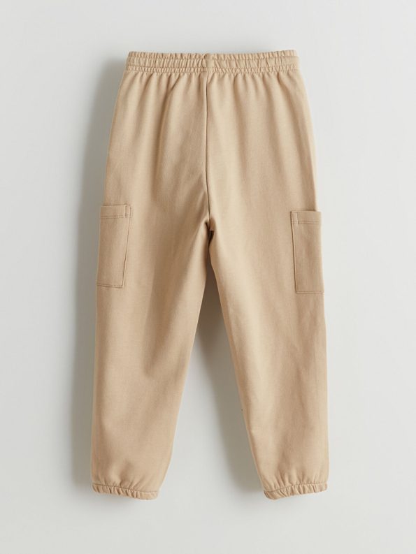 LCW Kids Beige Elastic Waistband Boys' Jogger Pants