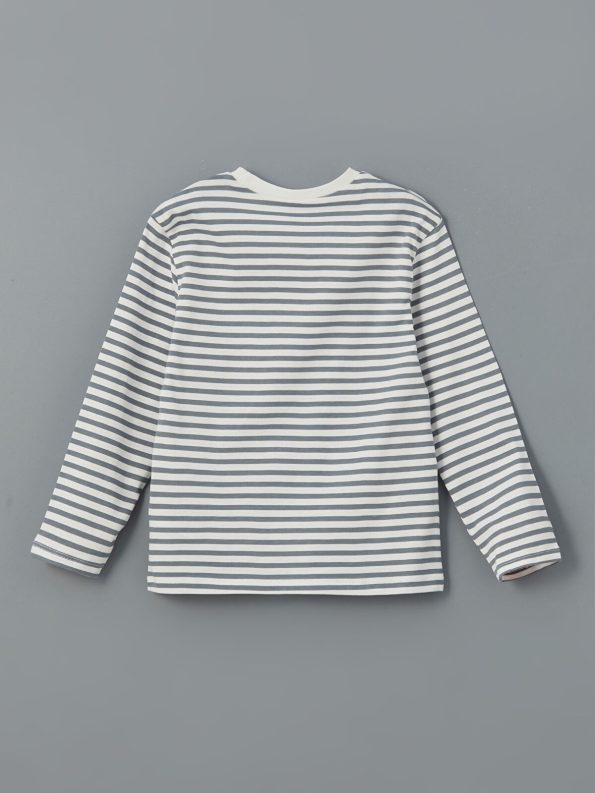 LCW Kids Cream Striped Crew Neck T-Shirt Set for Boys