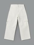 Adjustable Waist Girls' Denim Pants