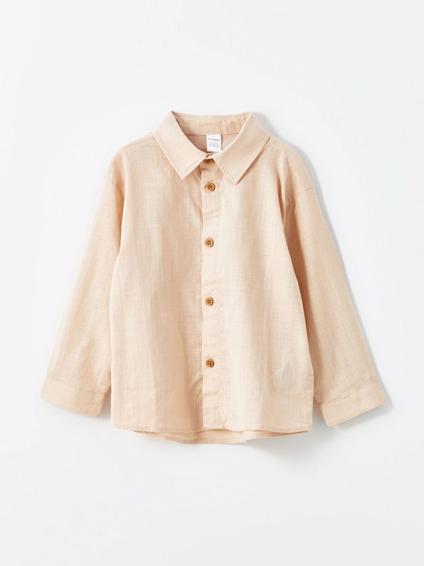 LCW Kids Pink Basic Boys' Shirt and Pants Set