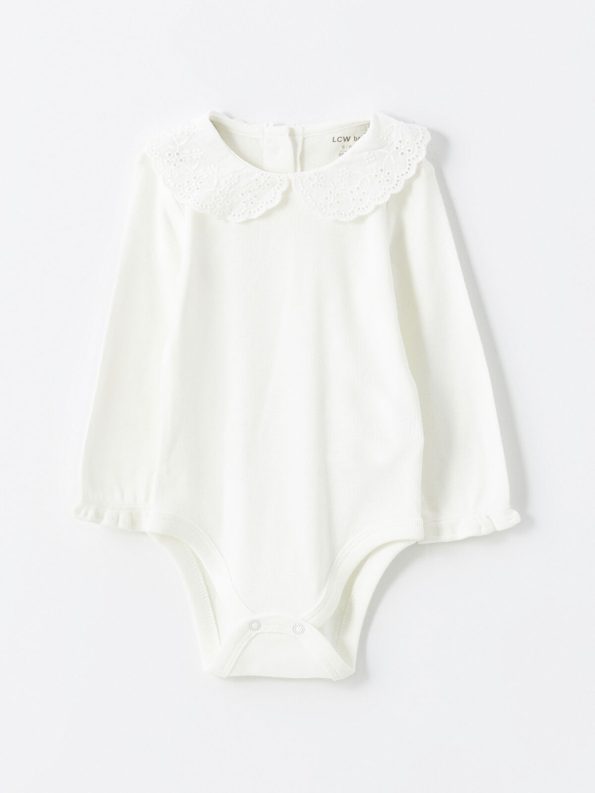 LCW Baby Cream Girl's Bodysuit and Leggings Set