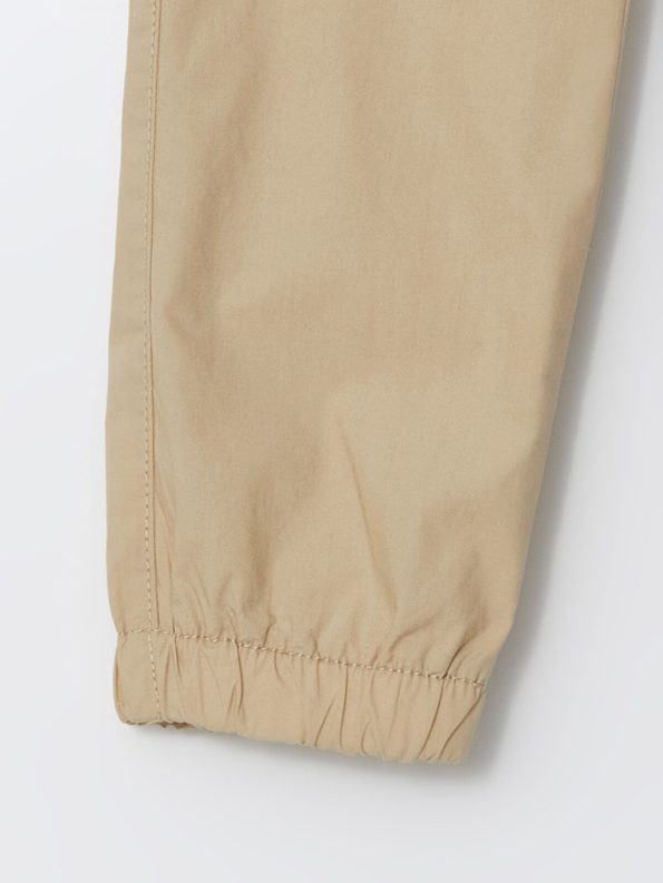 LCW Kids Beige Elastic Waist Boys Cargo Pants
